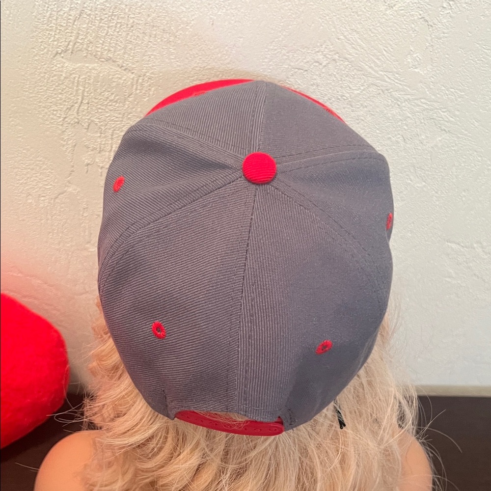 #1489+ Unisex’s Puma Gray & Red Cap - Picture 3 of 11